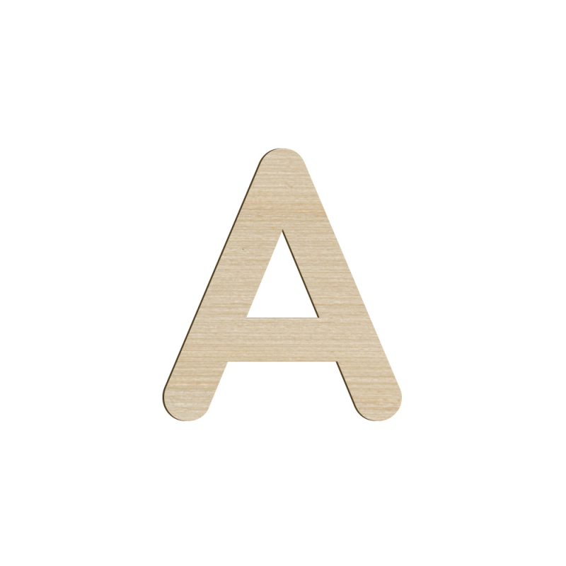 AK183 – Boîte De 34 Lettres En Bois – Les Bois De Megève Babi Relief – Fabriqué En France