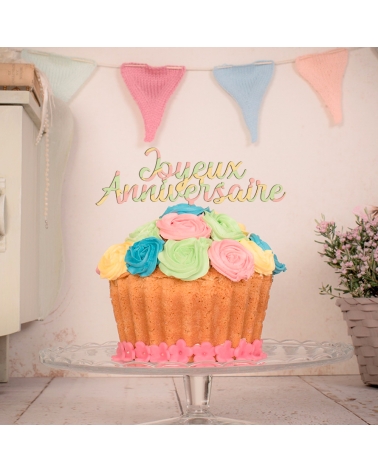Happy Birthday Cake Topper Décorations de gâteau d'anniversaire Décorations  de fête -  France