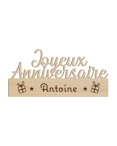 Couronne d'anniversaire, personnalisez avec des lettres et des