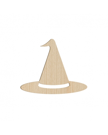 chapeau de sorcière en bois