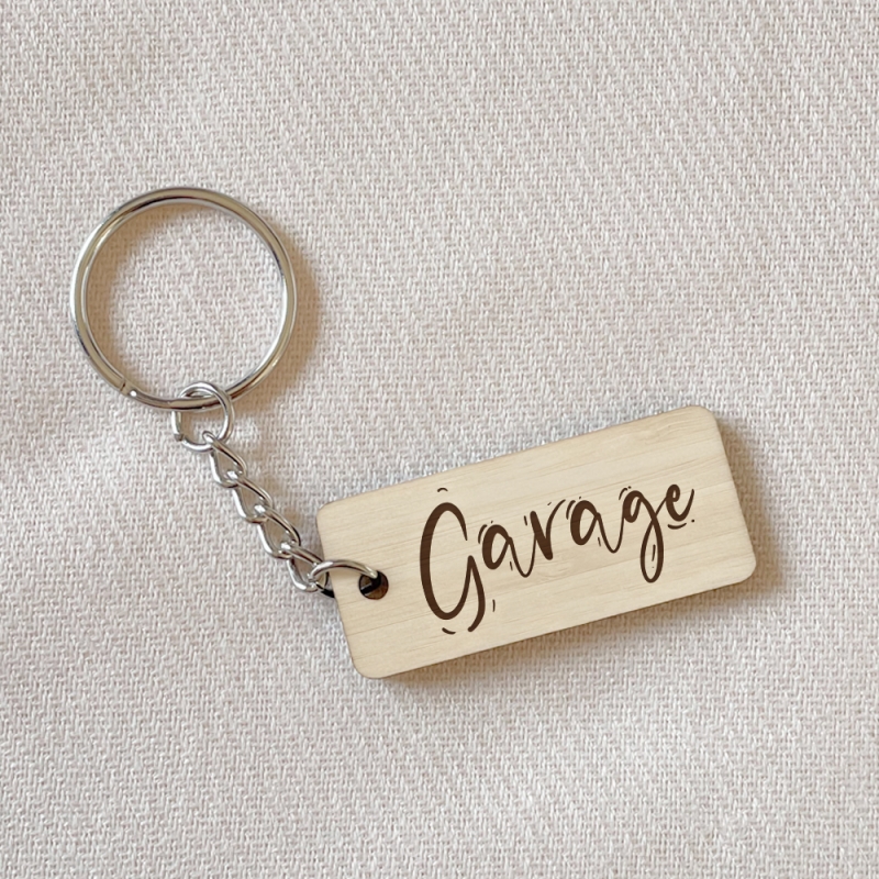 Porte-clés En Bois Gravé Chiffres 1 à 10 - Cadeau Anniversaire Couple, Mariage, Personnalisé, Fabriqué En France