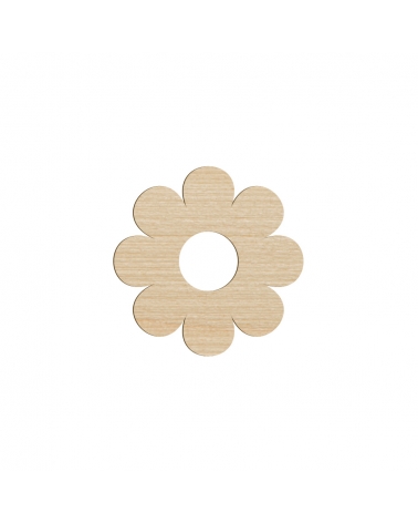 fleur en bois à décorer