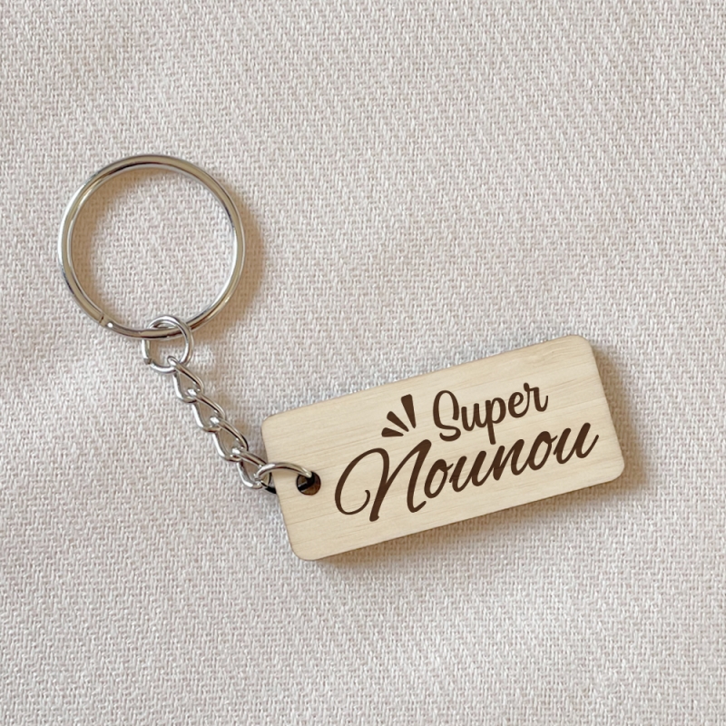 Porte-clés En Bois Fait Main Cachalot Sourire - Motif Océan, Neuf Avec étiquettes